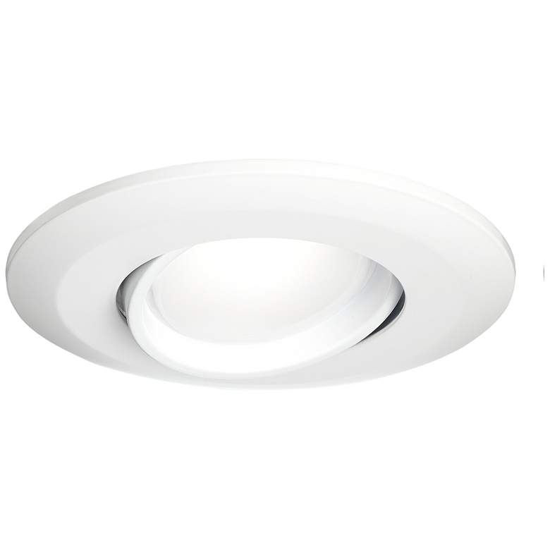Image 2 4" White Gimbal Retrofit 10W LED Eyeball Downlights 6-Pack more views