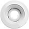 4" White Low Voltage Recessed Lighting Baffle Ring