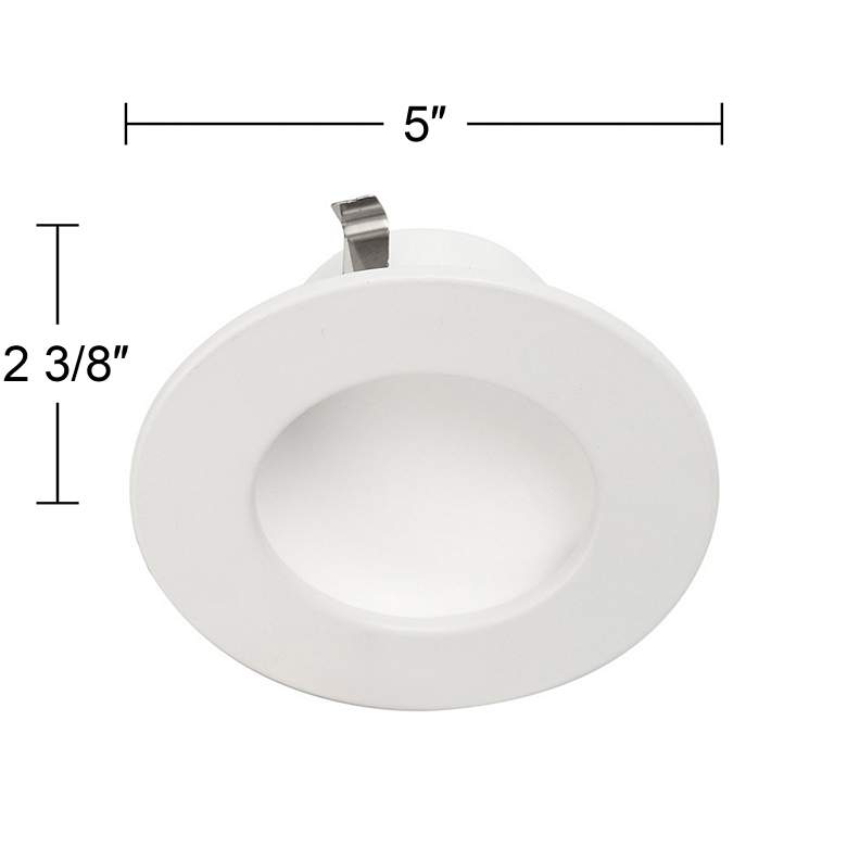 Image 2 4" White Retrofit 10W Dimmable LED Dome Recessed Downlight more views