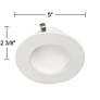 4" White Retrofit 10W Dimmable LED Dome Recessed Downlight