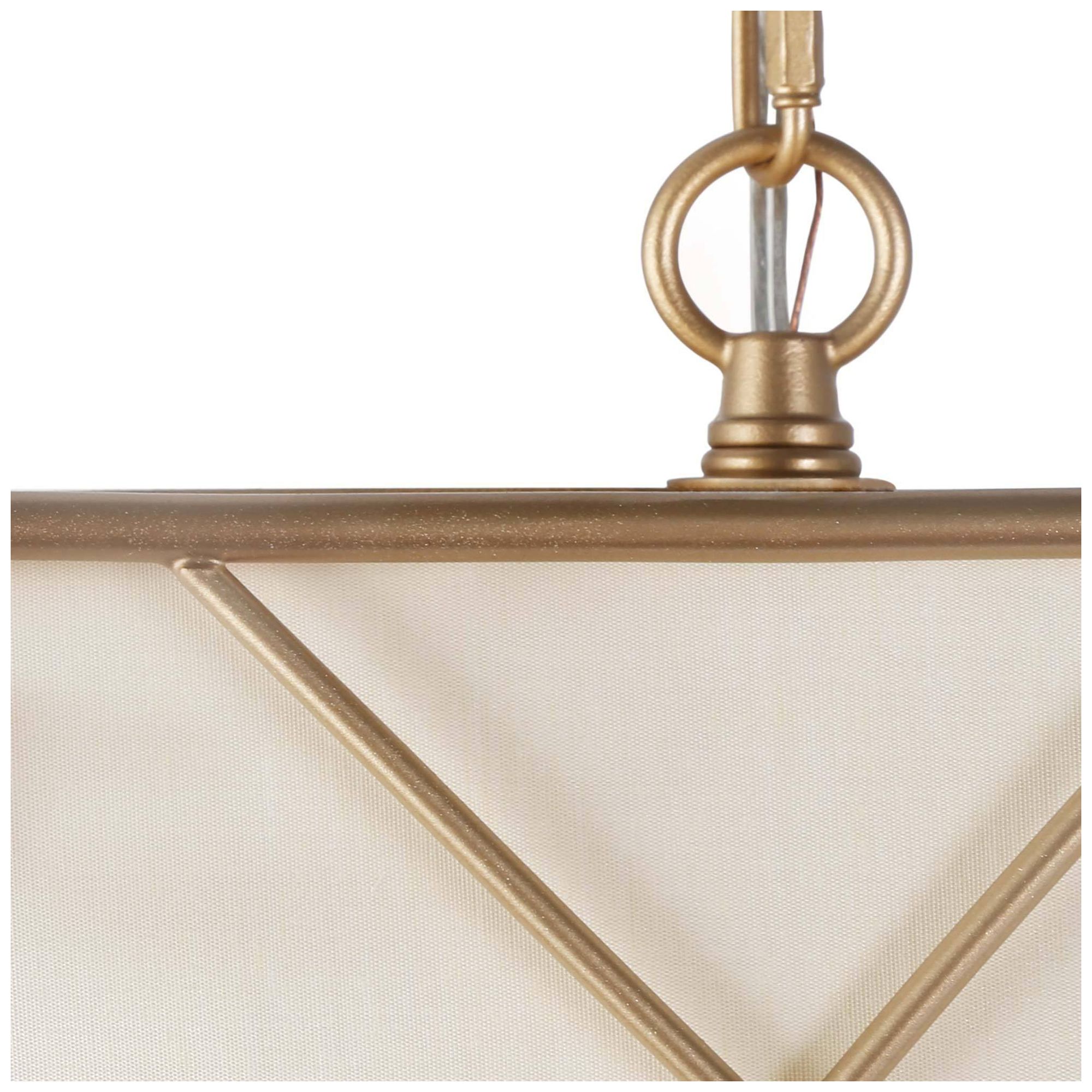 Image 2 4-Light 11"W Rectangle Dark Gold  Chandeliers more views