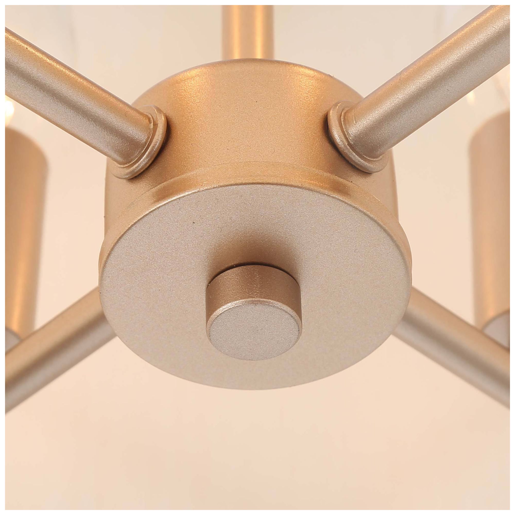 Image 4 4-Light 11"W Rectangle Dark Gold  Chandeliers more views