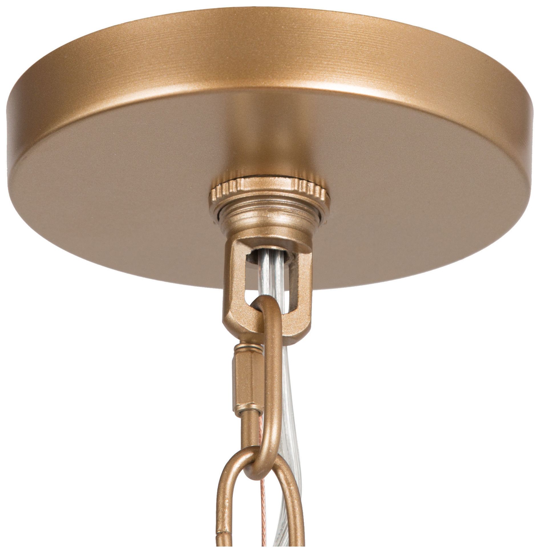 Image 3 4-Light 12.2"W Geometric Black and Dark Gold  Chandeliers more views