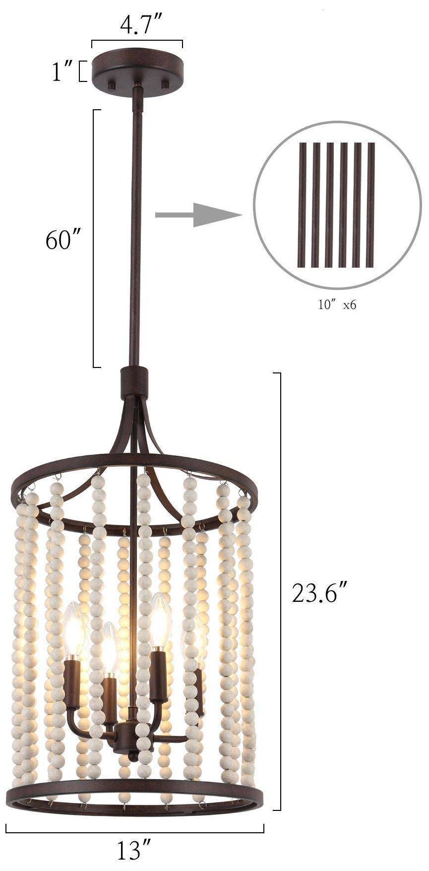 Image 4 4-Light 12.6"W Tiered Rust Bronze Chandeliers more views