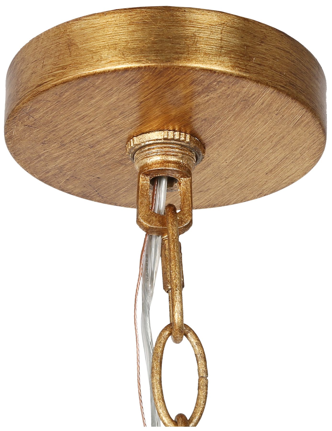 Image 3 4-Light 15.7"W Drum Gold Foil Chandeliers more views