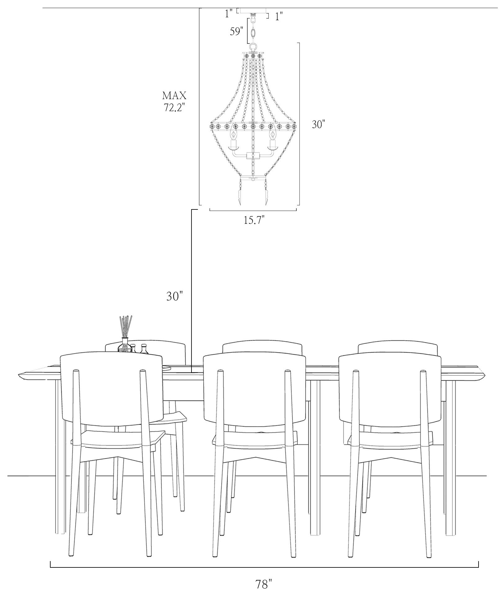 Image 6 4-Light 15.7"W Empire Spattered Antique Gold  Chandeliers more views