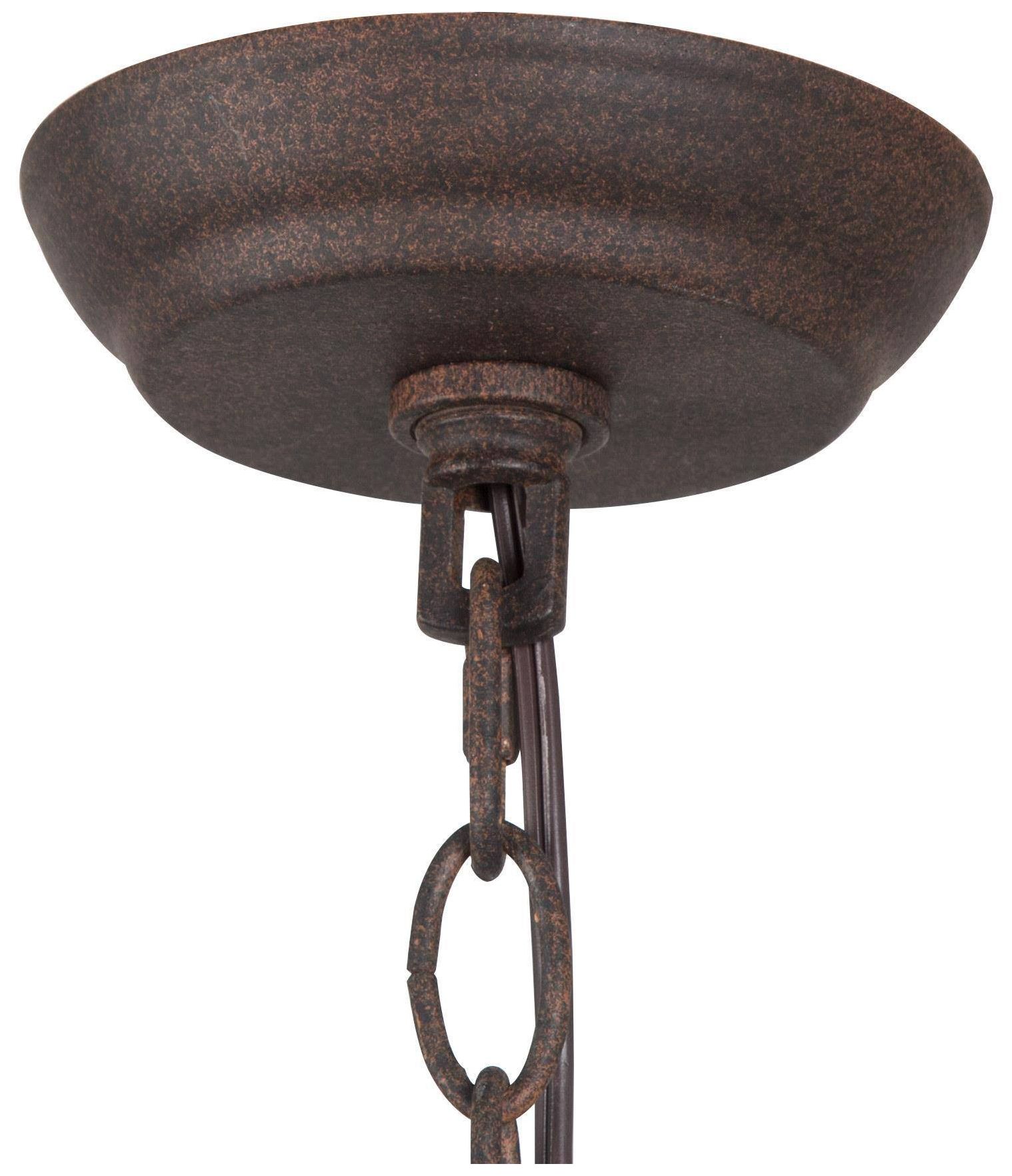 Image 4 4-Light 15.9"W Rectangle Weathered White Wood and Rust Bronze Chandeliers more views