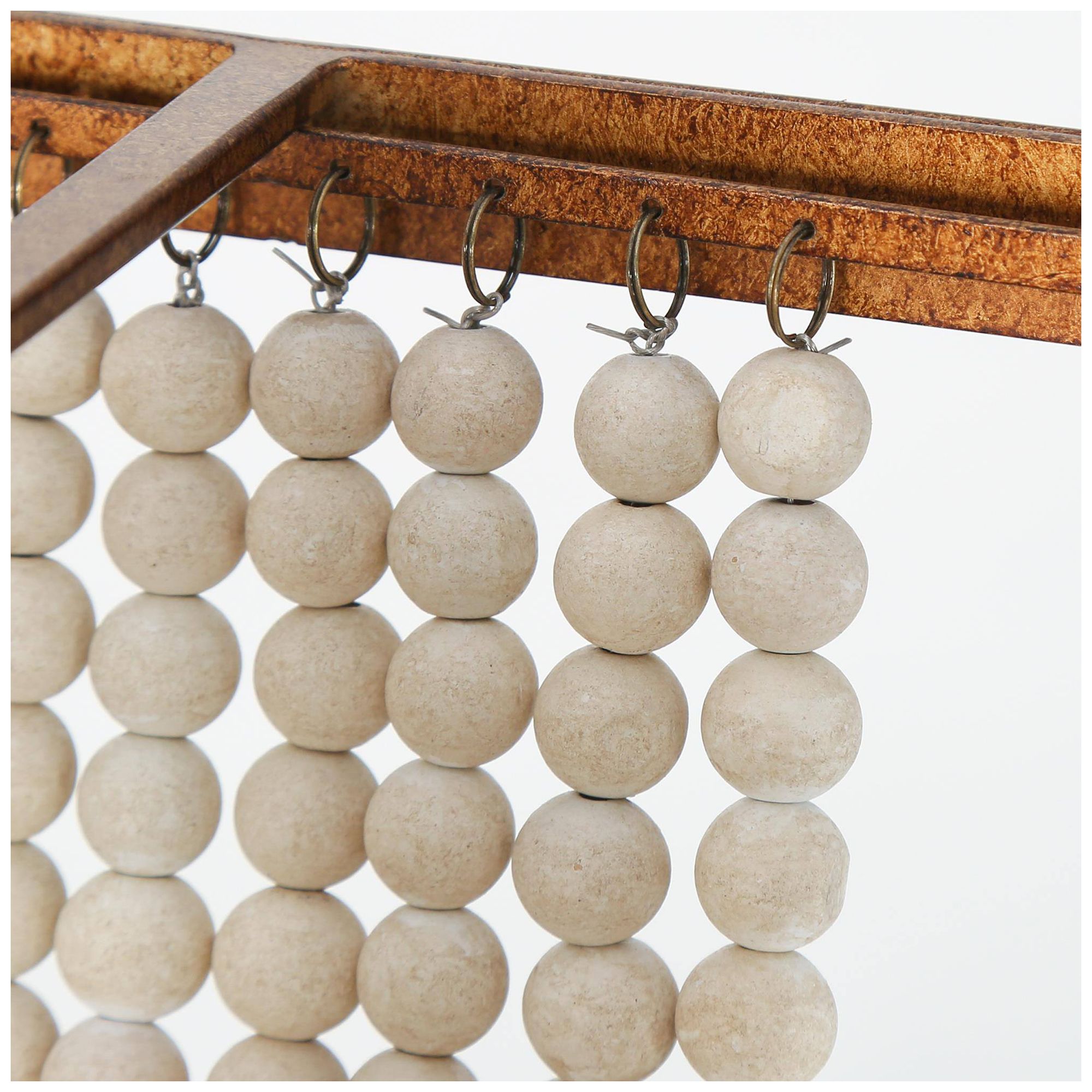 Image 4 4-Light 16.5"W Tiered Rattan and Antique Gold Chandelier more views