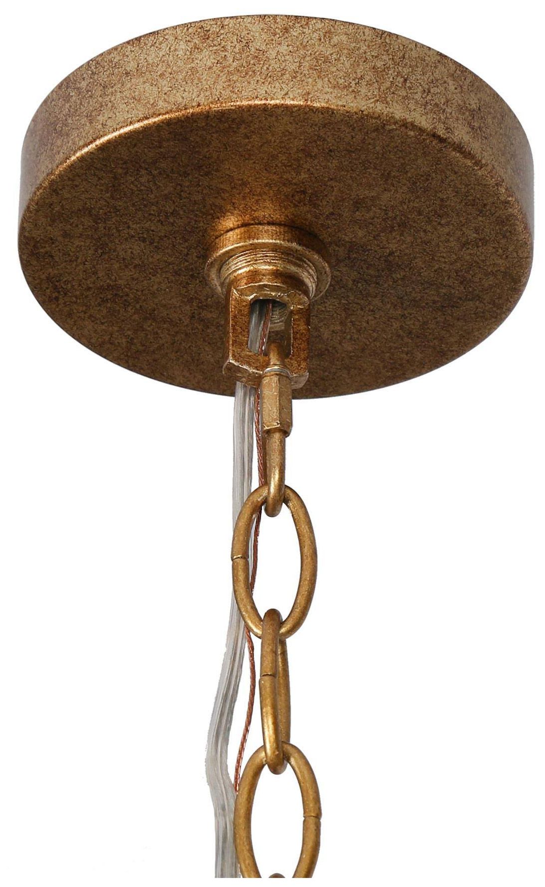 Image 3 4-Light 17.7"W Empire Spattered Antique Gold  Chandeliers more views