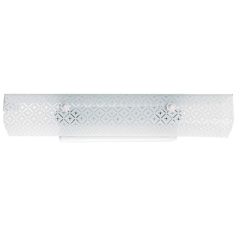 Image 1 4 Light - 24 inch Vanity with Diamond  inchU inch Channel Glass - White 