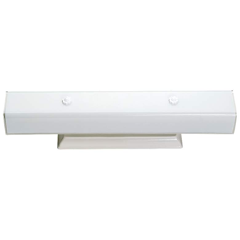 Image 1 4 Light - 24" - Vanity - with White "U" Channel Glass - Whit