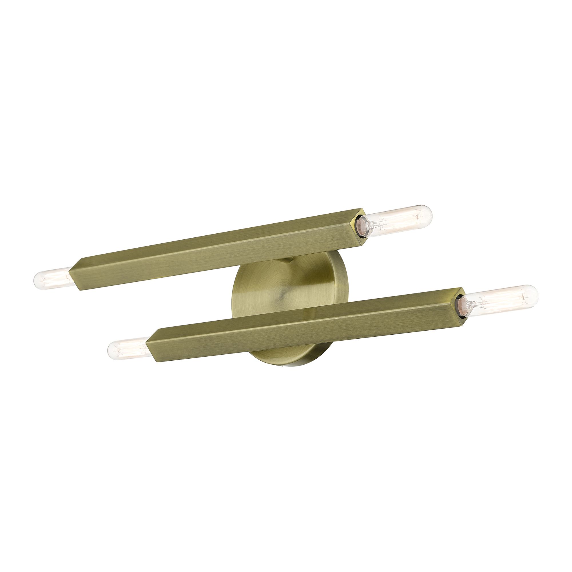 4 Light Antique Brass ADA Sconce