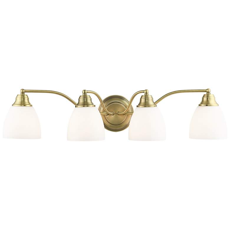Image 1 4 Light Antique Brass Bath Vanity
