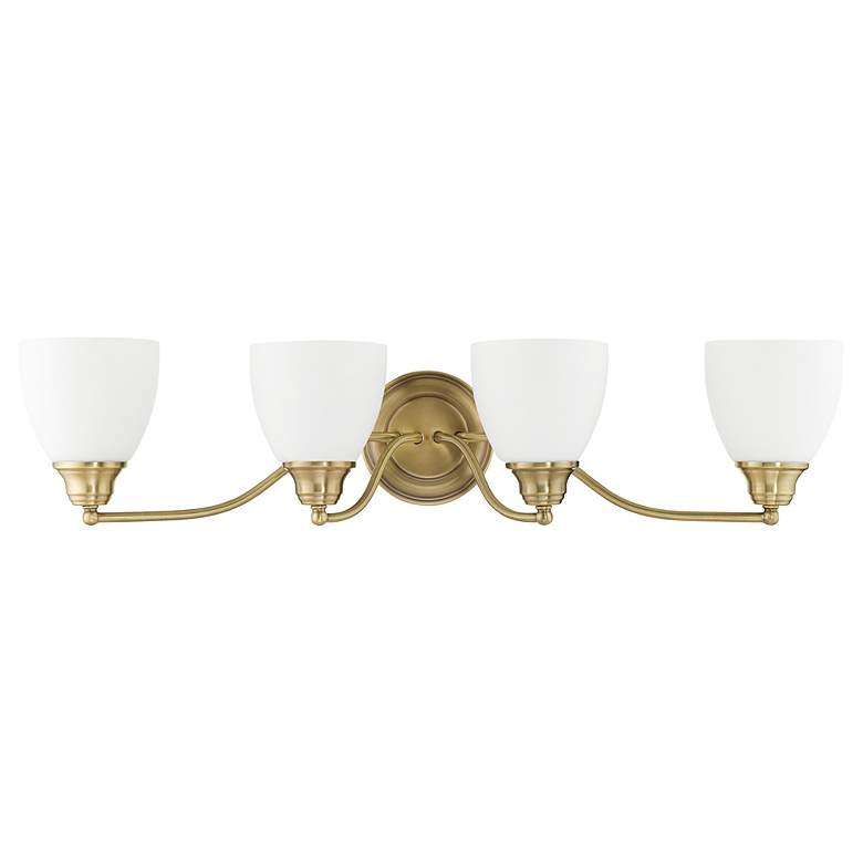 Image 3 4 Light Antique Brass Bath Vanity more views