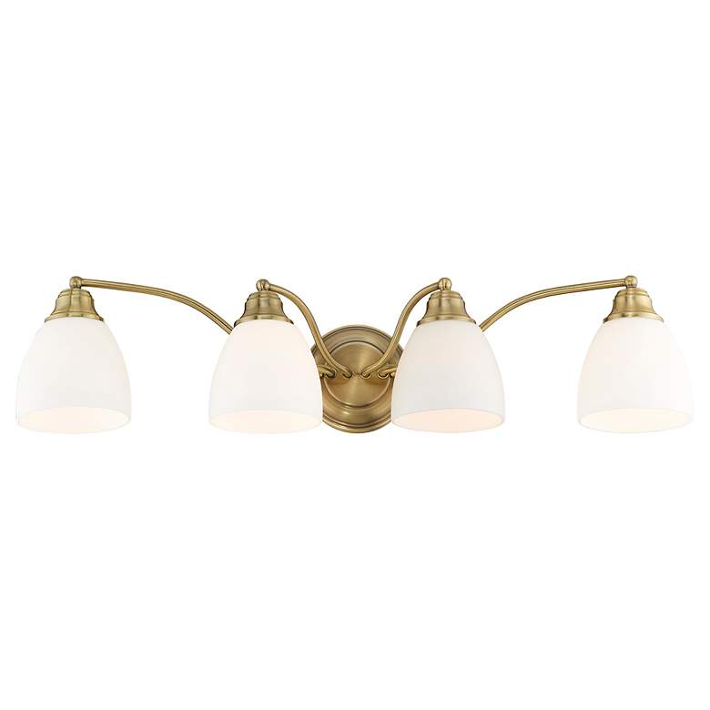 Image 4 4 Light Antique Brass Bath Vanity more views