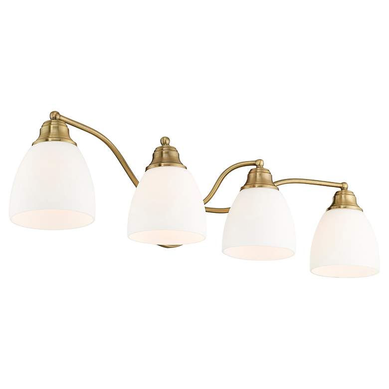 Image 7 4 Light Antique Brass Bath Vanity more views