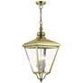4 Light Antique Brass Outdoor Extra Large Pendant Lantern