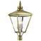 4 Light Antique Brass Outdoor Extra Large Post Top Lantern