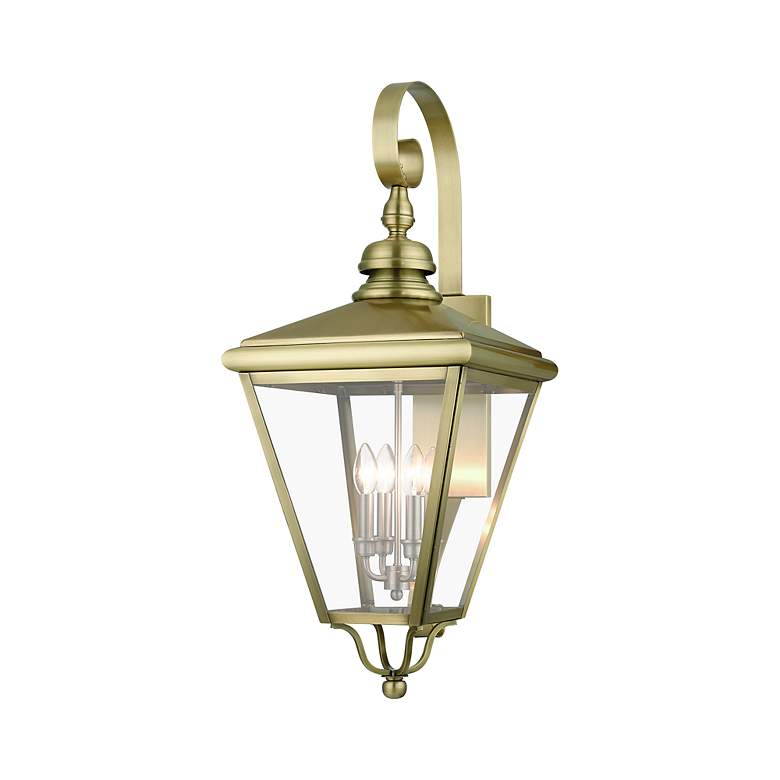 Image 4 4 Light Antique Brass Outdoor Extra Large Wall Lantern more views
