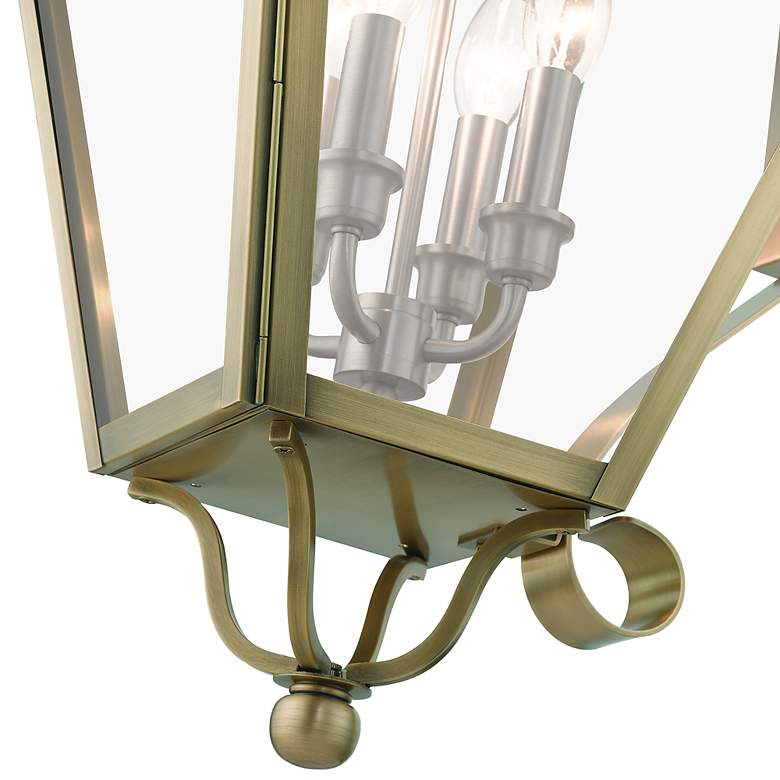 Image 7 4 Light Antique Brass Outdoor Extra Large Wall Lantern more views
