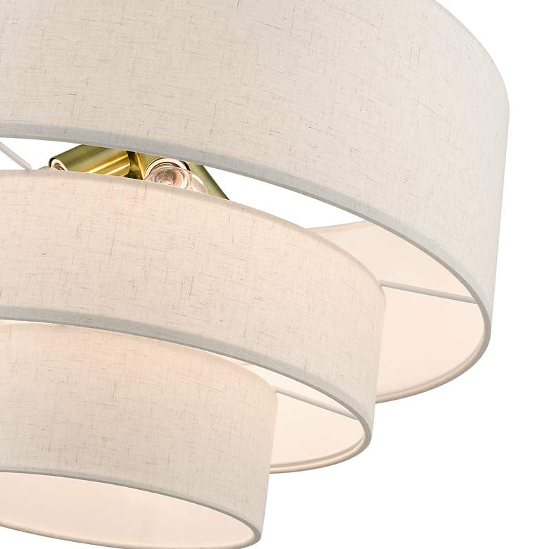 Image 7 4 Light Antique Brass Pendant Chandelier more views
