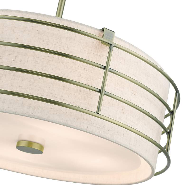 Image 7 4 Light Antique Brass Pendant Chandelier more views