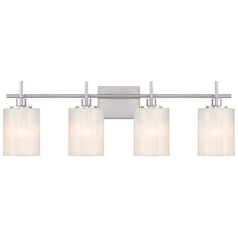 Image 1 4-Light Bathroom Vanity Light in Brushed Nickel