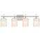 4-Light Bathroom Vanity Light in Brushed Nickel