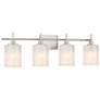 3_4-Light Bathroom Vanity Light in Brushed Nickel more views