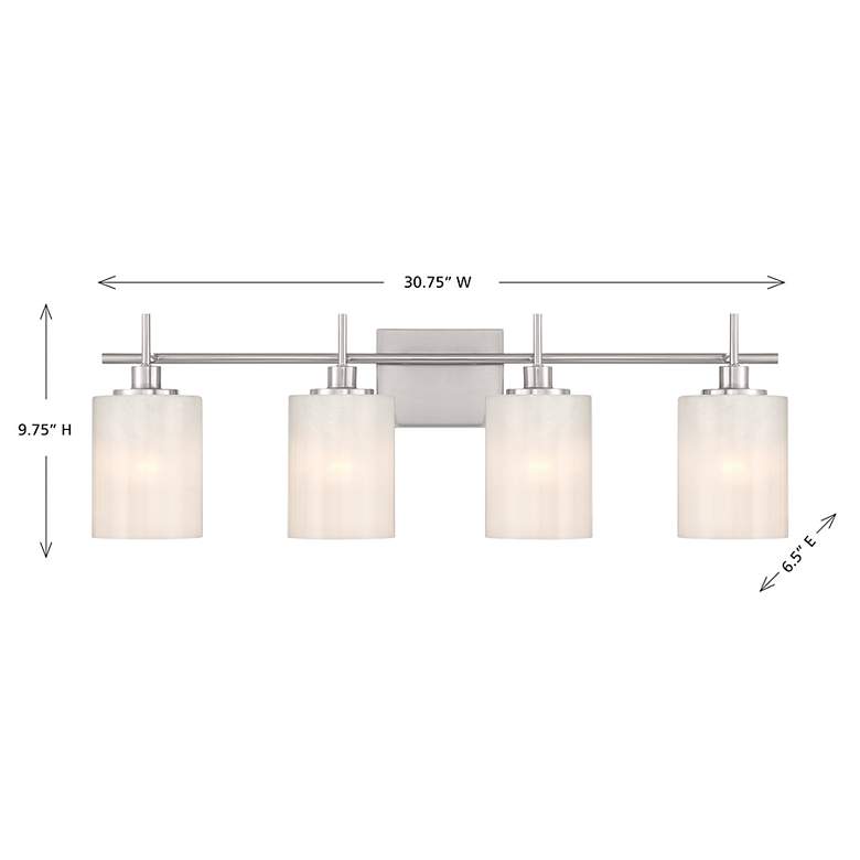 Image 6 4-Light Bathroom Vanity Light in Brushed Nickel more views