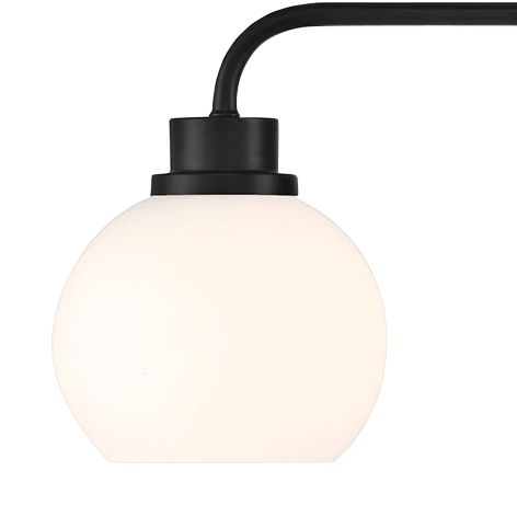 Image 2 4-Light Bathroom Vanity Light in Matte Black more views