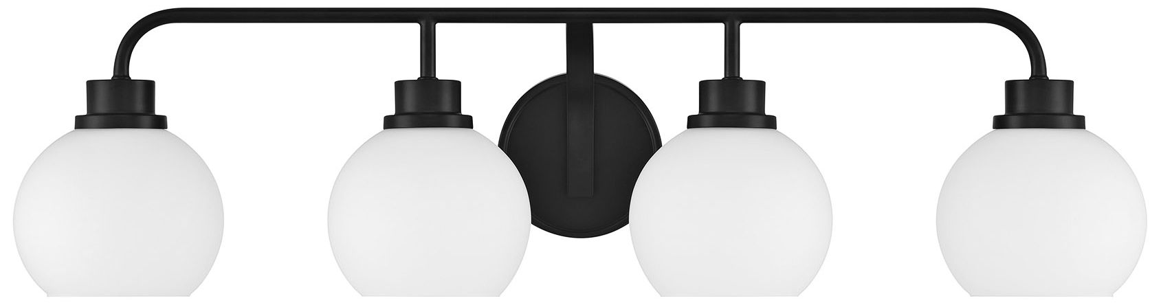 Image 6 4-Light Bathroom Vanity Light in Matte Black more views