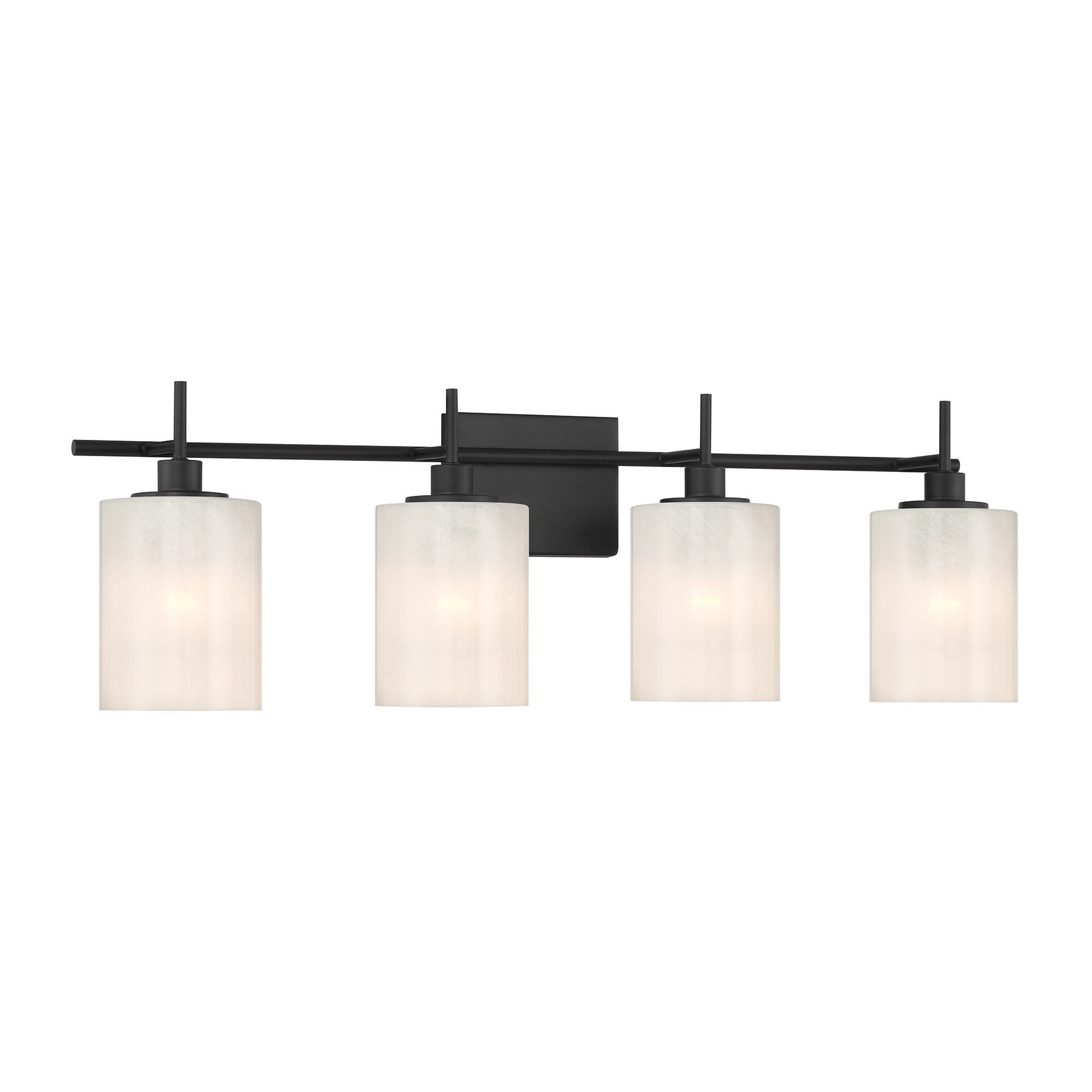 Image 3 4-Light Bathroom Vanity Light in Matte Black more views