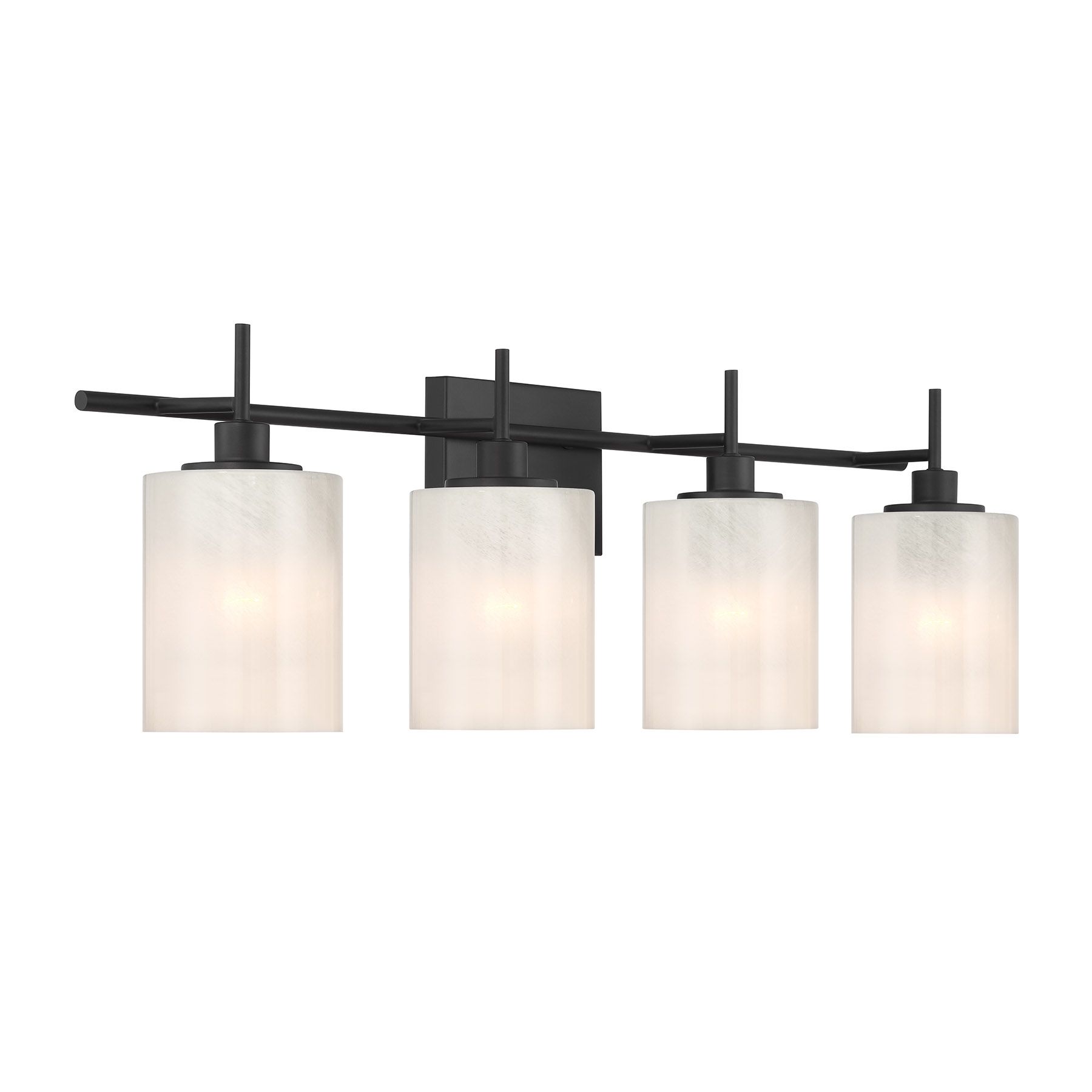 Image 4 4-Light Bathroom Vanity Light in Matte Black more views