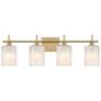 1_4-Light Bathroom Vanity Light in Natural Brass