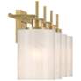 5_4-Light Bathroom Vanity Light in Natural Brass more views