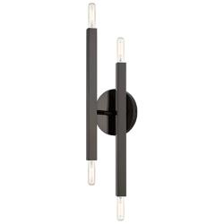 4 Light Black Chrome ADA Sconce