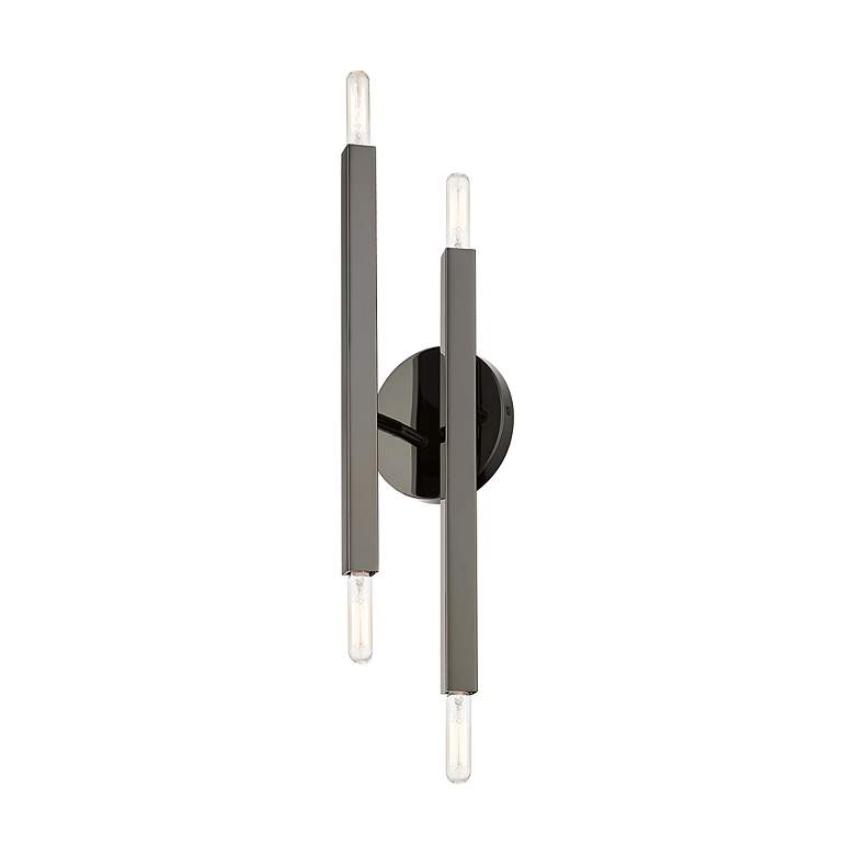Image 5 4 Light Black Chrome ADA Sconce more views