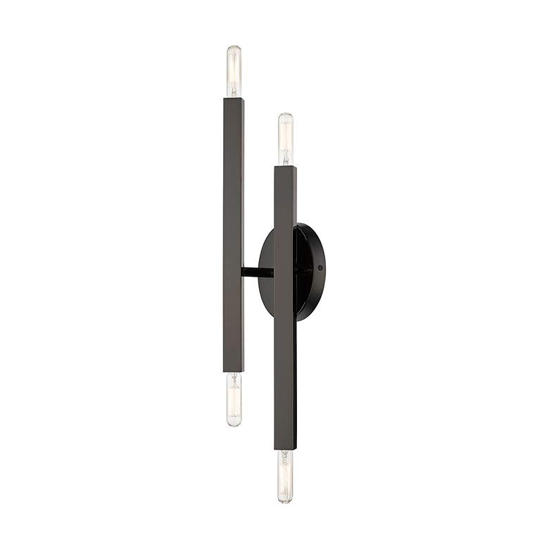 Image 6 4 Light Black Chrome ADA Sconce more views