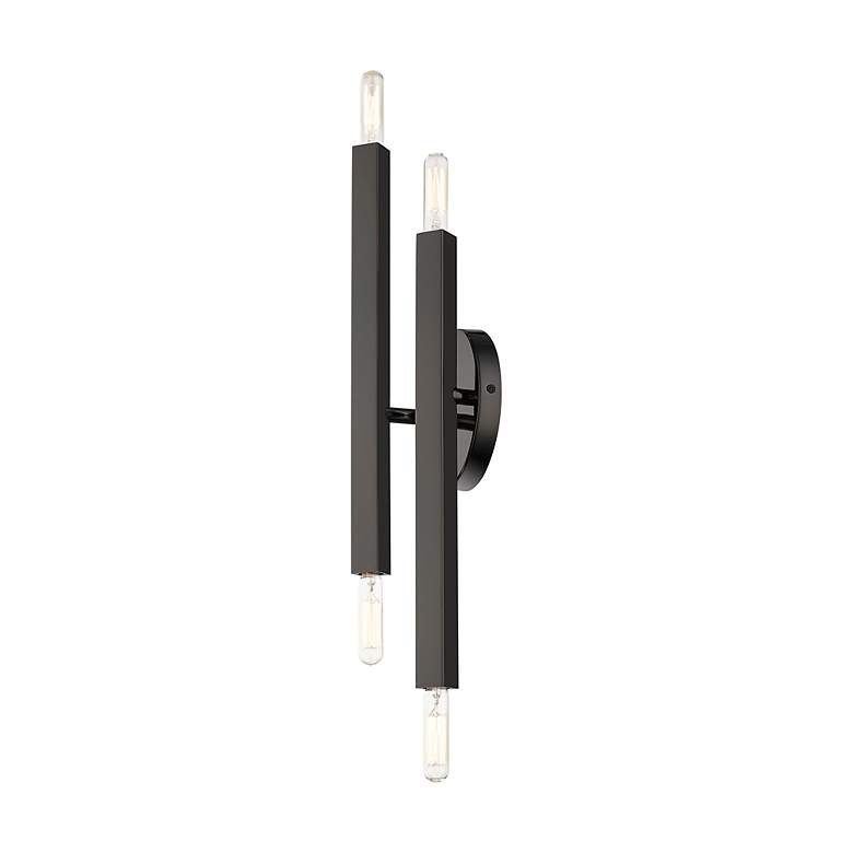 Image 7 4 Light Black Chrome ADA Sconce more views