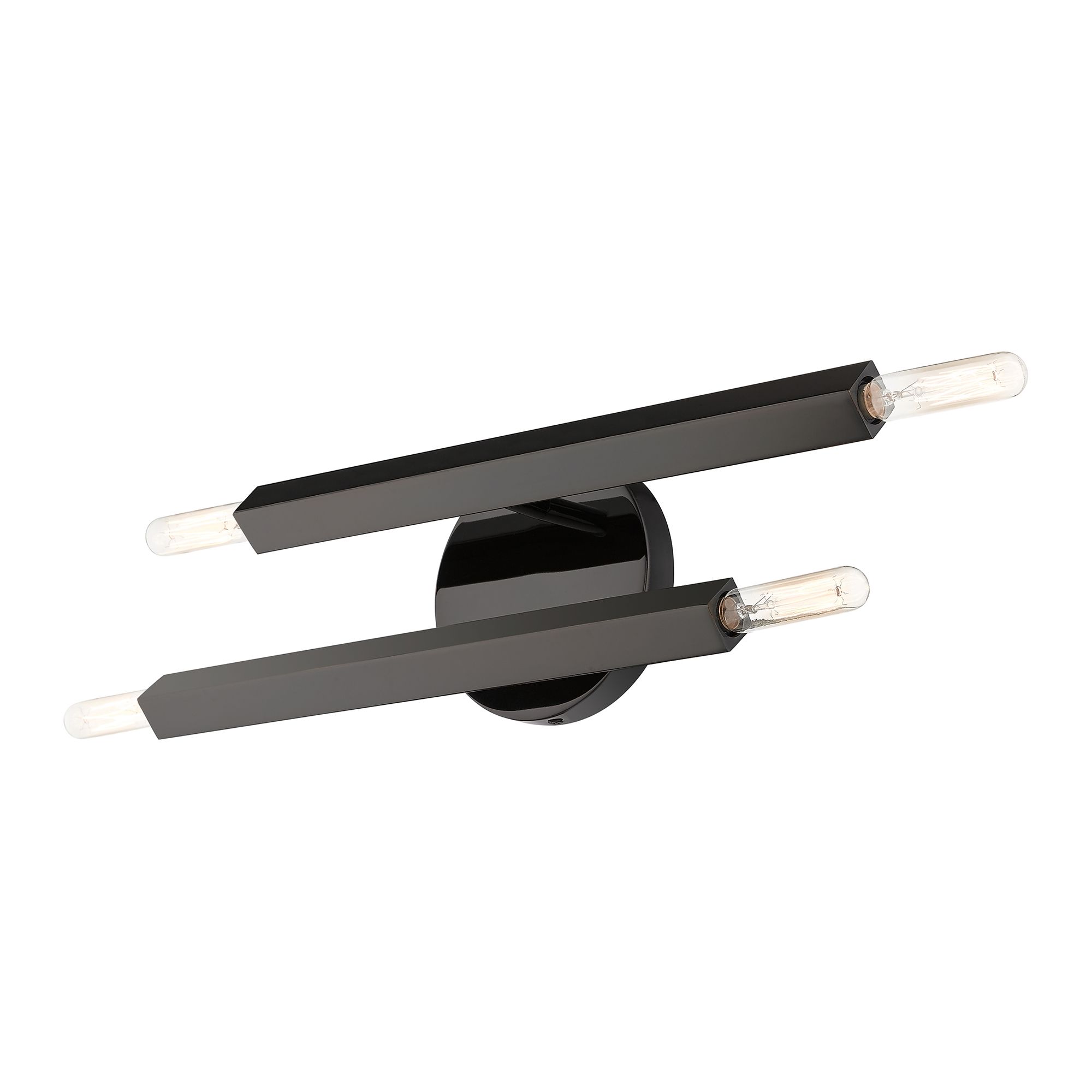 4 Light Black Chrome ADA Sconce