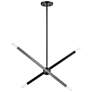 2_4 Light Black Chrome Linear Chandelier