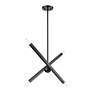 6_4 Light Black Chrome Linear Chandelier more views