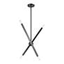 7_4 Light Black Chrome Linear Chandelier more views
