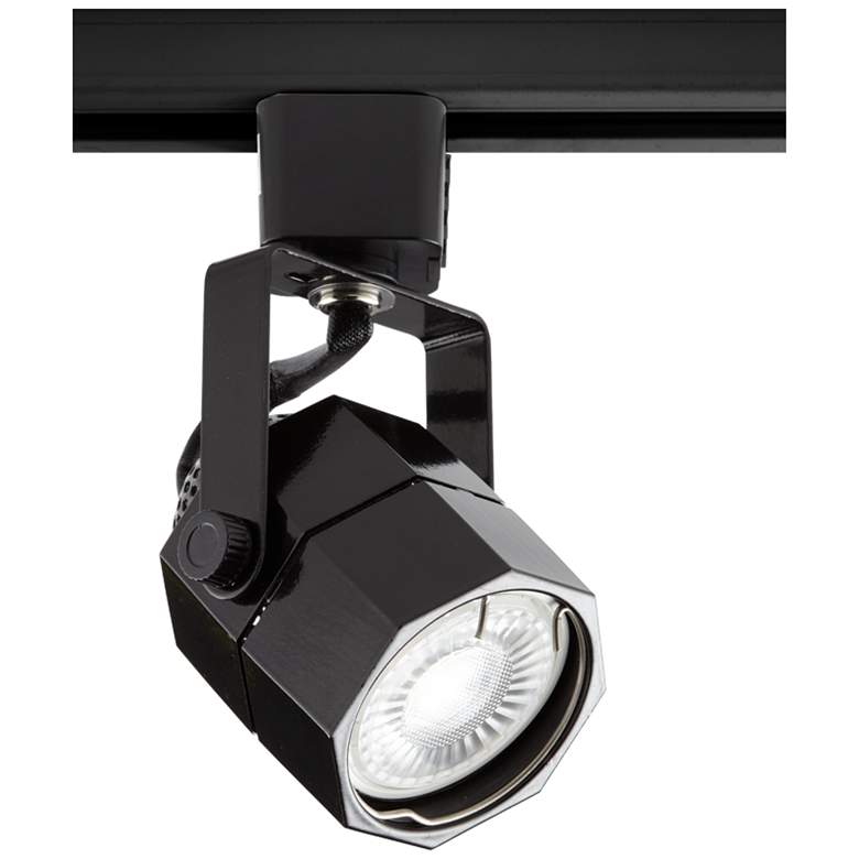 Image 4 4-Light Black Octagonal LED Floating Canopy Track Kit more views
