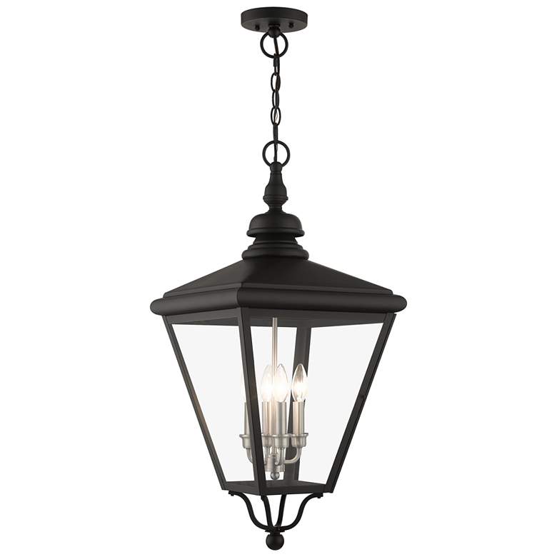 Image 1 4 Light Black Outdoor Extra Large Pendant Lantern