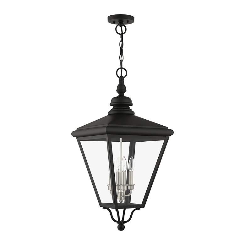 Image 3 4 Light Black Outdoor Extra Large Pendant Lantern more views