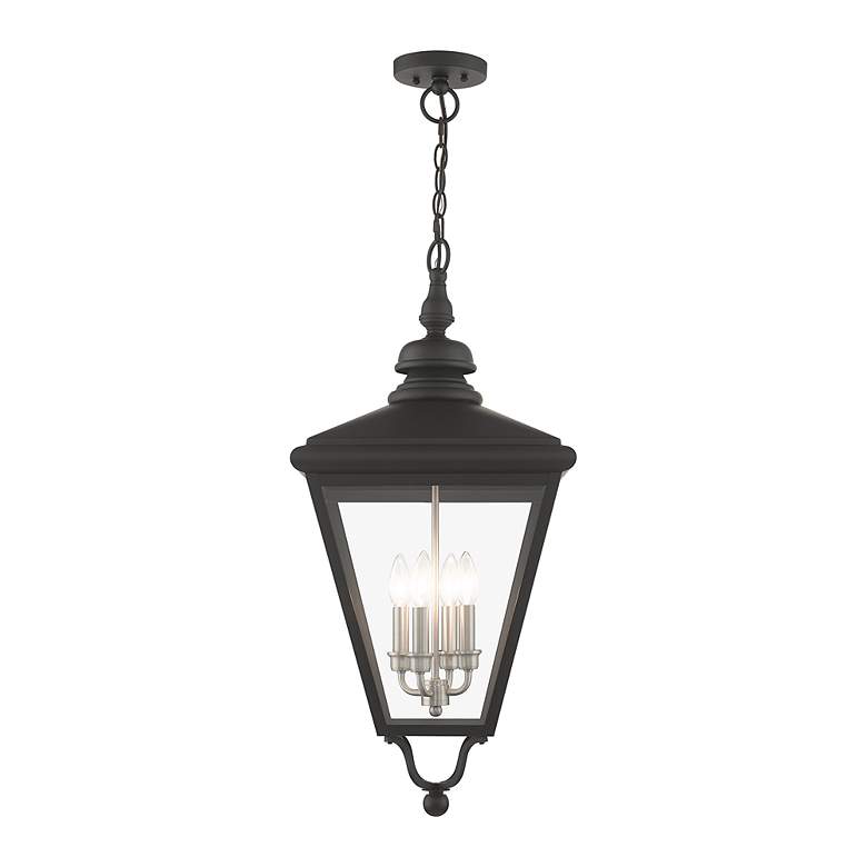Image 4 4 Light Black Outdoor Extra Large Pendant Lantern more views