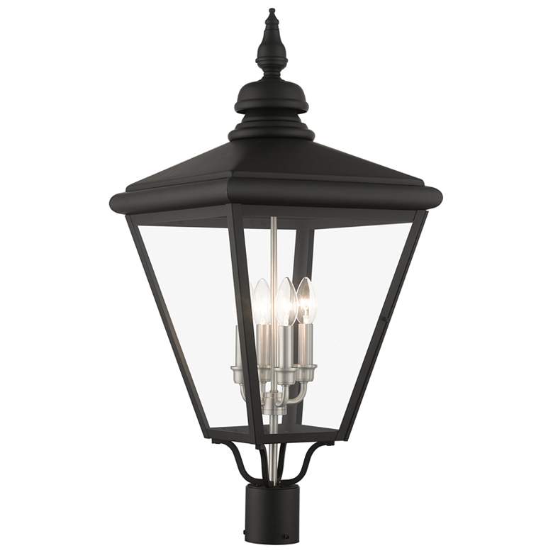 Image 1 4 Light Black Outdoor Extra Large Post Top Lantern