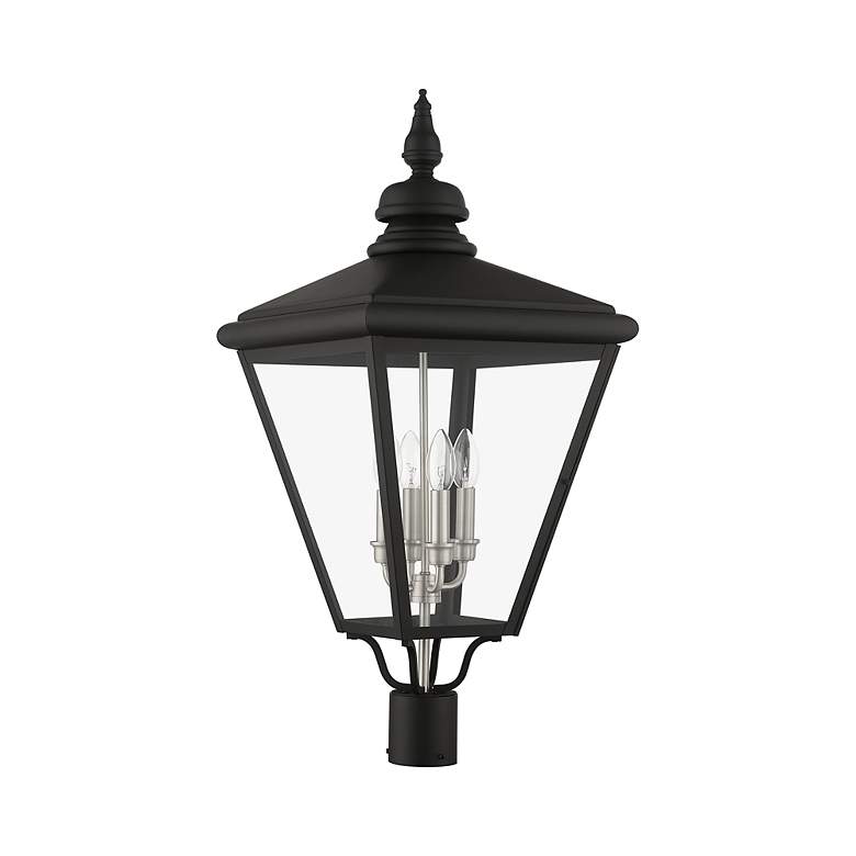 Image 3 4 Light Black Outdoor Extra Large Post Top Lantern more views
